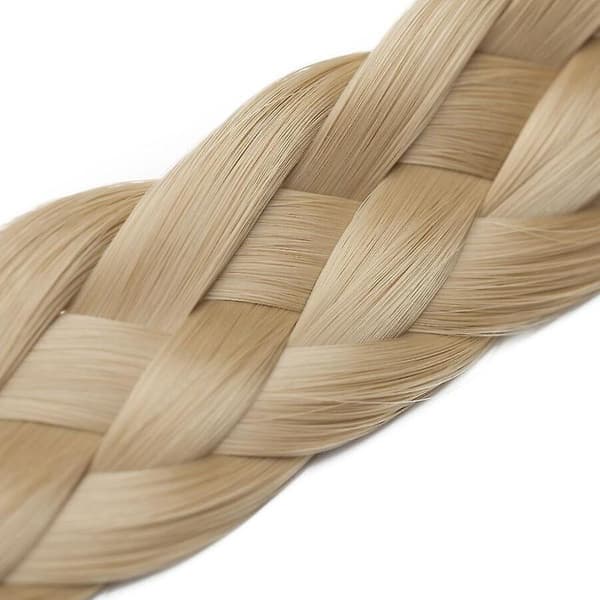 Tykt Flettet Hårbånd for Kvinner Syntetisk Hår - Perfekt ash&blond
