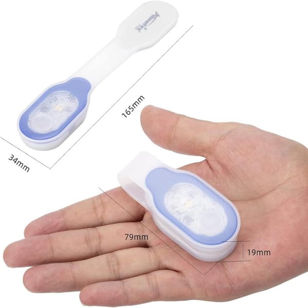 Sairaalalamppu USB-latauksella, pidikkeellä ja taskulampulla (Blue_White)