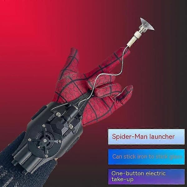 Spiderman Web Shooters Legetøj Spider Man Håndleds Launcher Cosplay Peter Parker Tilbehør Rekvisitter Handsker Til Børn