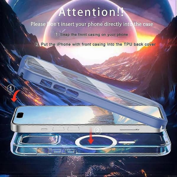 Farverigt Magsafe Magnetisk PC + TPU Telefoncover til iPhone 14 Pro Max