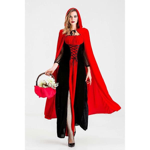 1 sæt Cosplay Dronningekostumer Klassisk Cosplay Uniform Kjole Dronning Performance Tøj Tilbehør til voksne kvinder Størrelse S