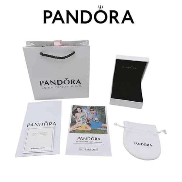 Pandora - Glittrande Herbarium Kluster Hängberlock - Sterlingsilver
