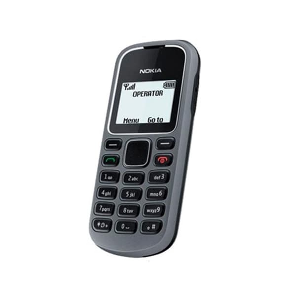 Mobiltelefon til seniorer med store knapper og dobbelt SIM sort svart