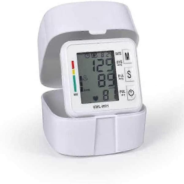 Blodtryksmåler, med justerbart armbånd og LCD-display