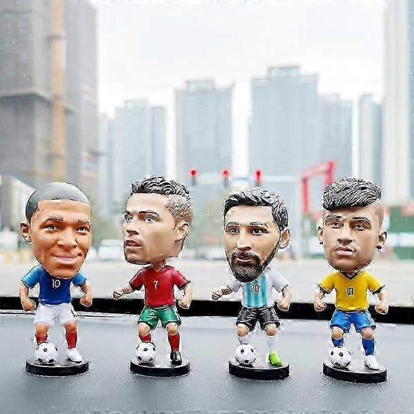 e Fotballstjerne dukke bilpynt for gutter gave C Ronaldo stjerne ukentlig figur bobblehead dukke