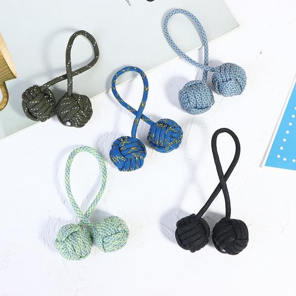 Fingertopsbold Paracord Stress Relief Limit Fingerlegetøj Light blue