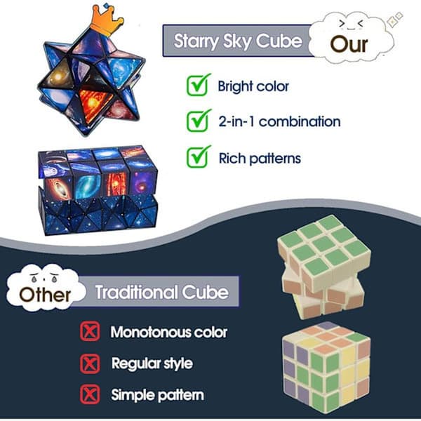 Legetøj til drenge 8-12 år, Infinity Cube Fidget Legetøj til børn 8-10 år Stjernekuber til drenge og piger 10-12
