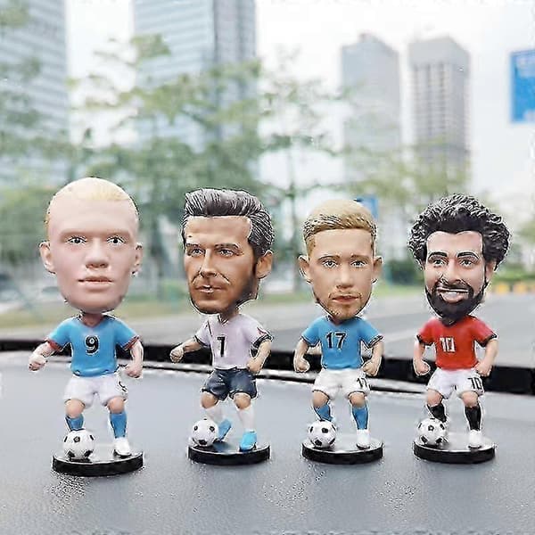 e Fodboldstjerne dukke bilpynt til drenge gave C Ronaldo ugentlig stjerne figur bobblehead dukke