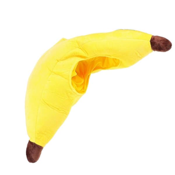 Bananformet hat til voksne, perfekt til temafester, letvægtsmateriale - Perfekt