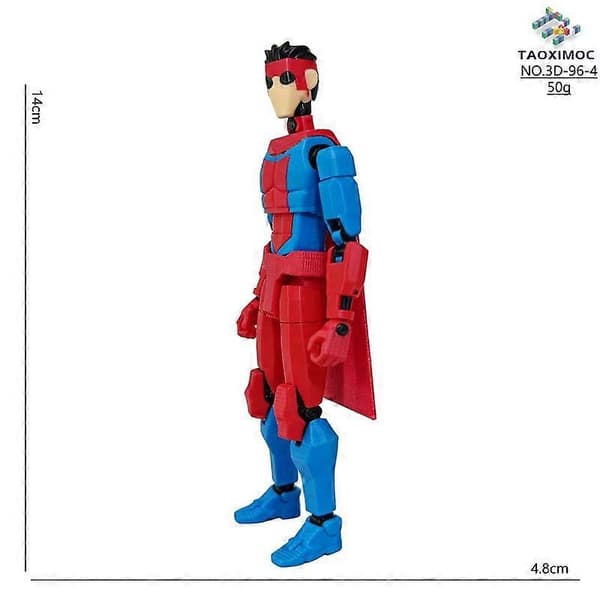 9L3D-printede superhelte Invincible 2.0 Anime Multi-leddede formskiftende legetøj Actionfigur tilbehør Style 6