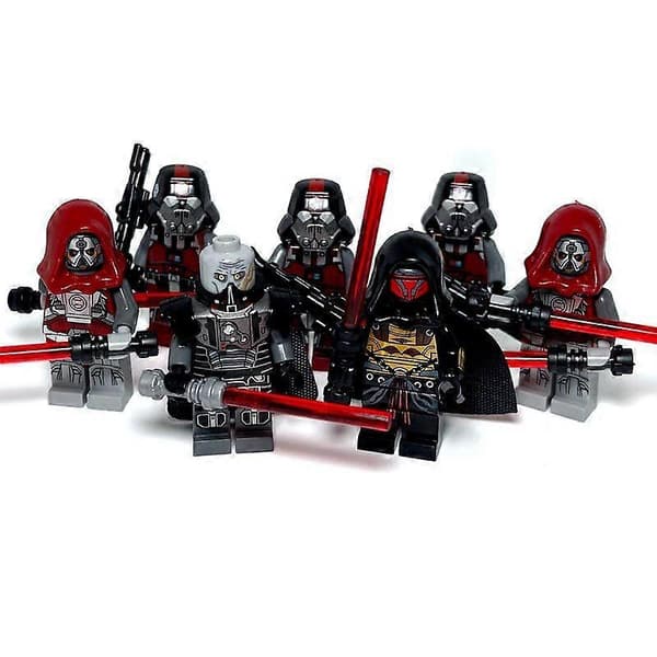 Gamle Republikk Tilpassede Lego Sith Empire Minifigurer Darth Revan Sith Lord Siths