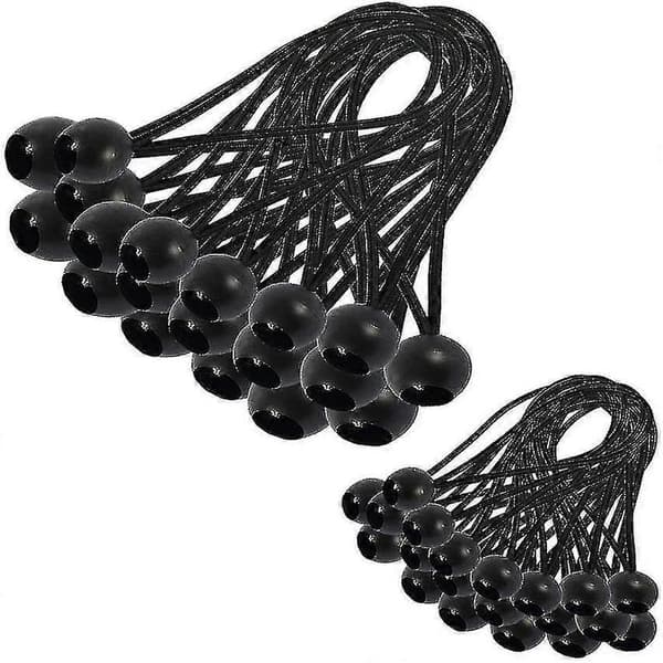 30 Stk. Elastisk Strammer, Presenningsstrammer, Elastisk Bungee, Elastisk Strammer