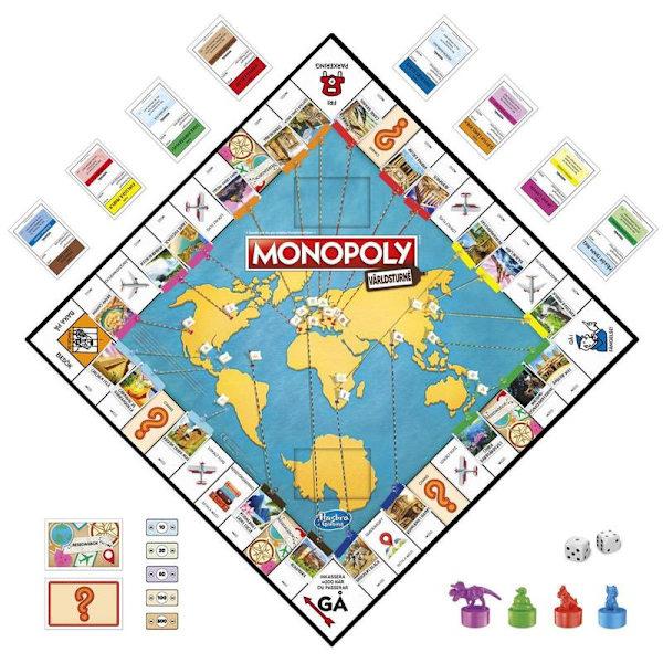 Monopol Världsturné SE multicolor multifärg