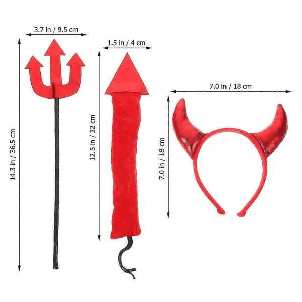 Horn-hodebånd Halloween Horn-hodebånd for cosplay 1 sett