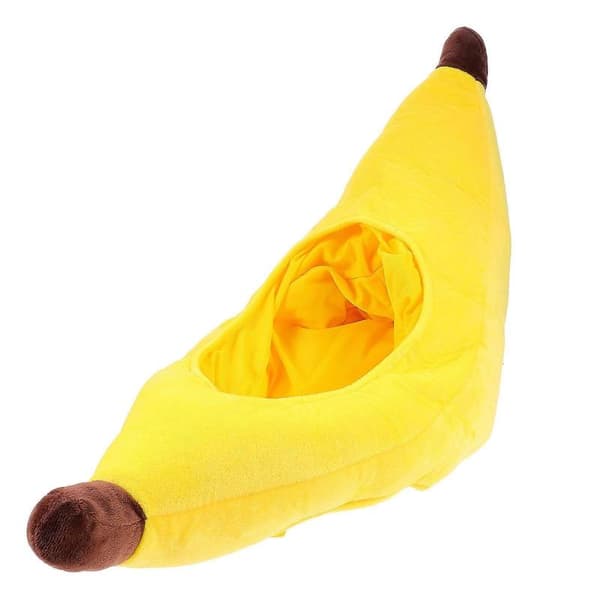 Bananformet hat til voksne, perfekt til temafester, letvægtsmateriale - Perfekt