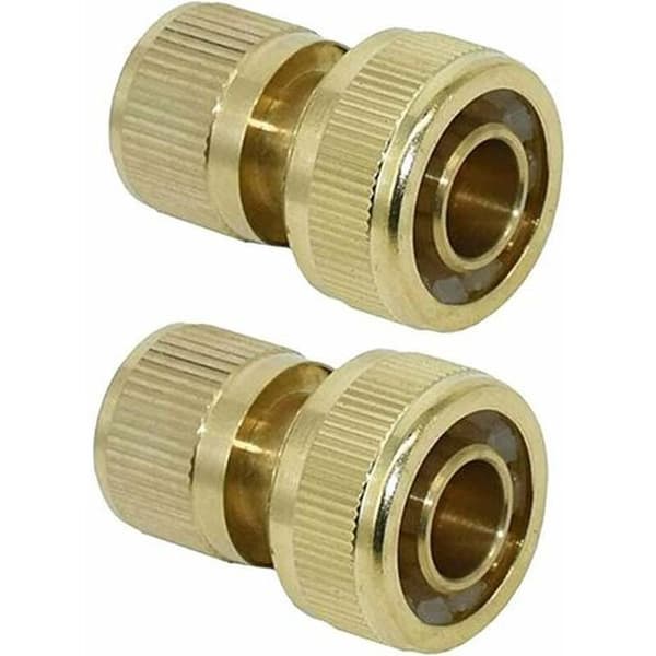 19 mm (3/4\") Messing lynkobling til haveslange (2-pak)