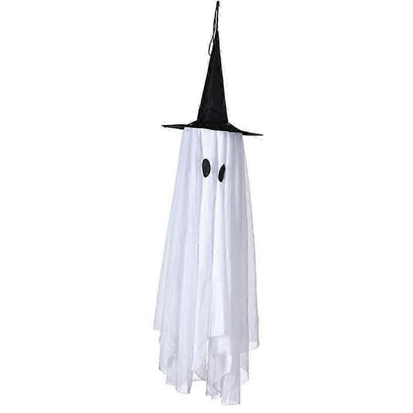 Sød Halloween Spøgelse Hængende Spøgelsespynt Heksehat Træophæng til Fest B
