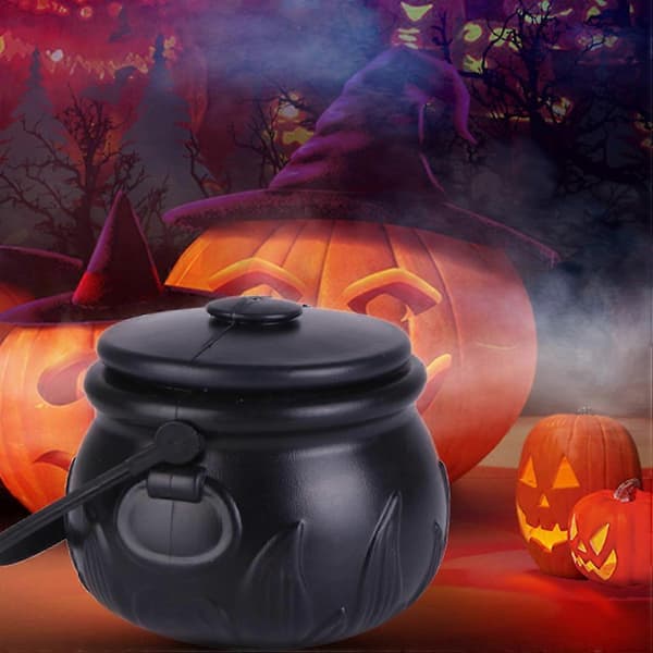 Hekse-slikspand sort Halloween-slikspande til opbevaring 1 sæt