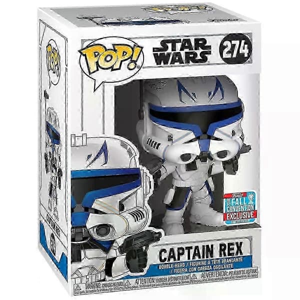 Funko POP Star Wars Kaptajn Rex 274# Vinylfigur Efterårskonvention Eksklusiv Comic Con Samling Begrænset Udgave Model Legetøj 274 B