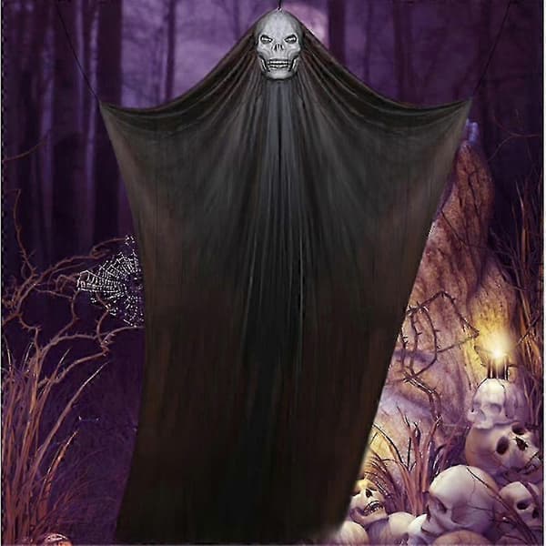 Retro Halloween hængende spøgelsespynt, klassisk trick-stofdekoration