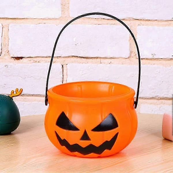 10 Halloween gresskarbøtter spøk eller godteribøtte Halloween plast gresskarbøtte Halloween godteribøtte