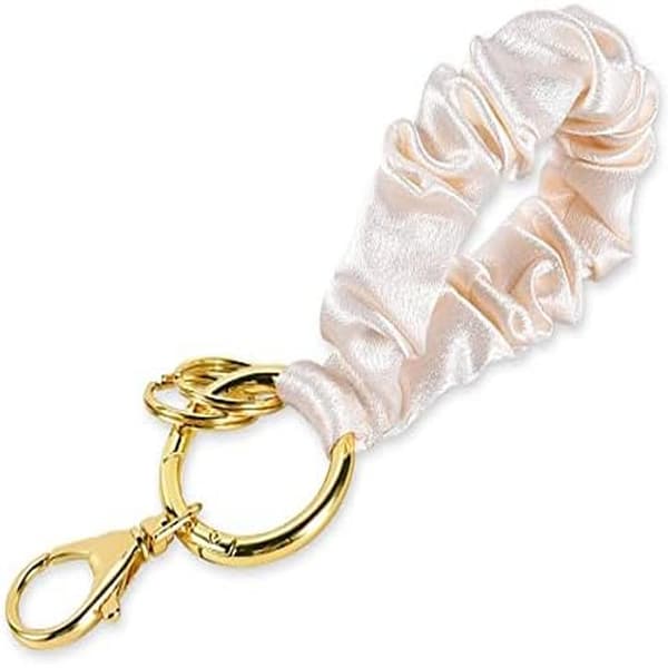 13 cm armbånd nøglering elastisk scrunchie armbånd multifunktionel nøglering til kvinder [YD]