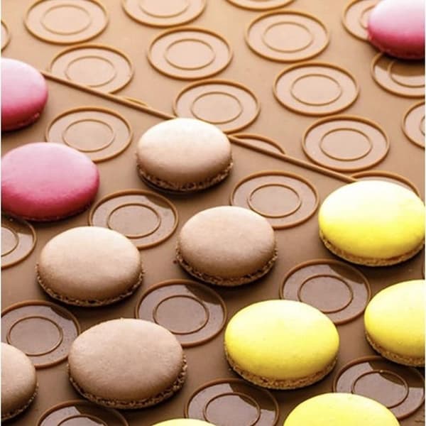 Macaron Bakeform i Silikon / Form - 48 plasser 150