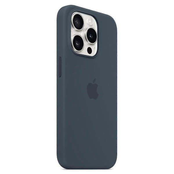 Silikondeksel kompatibelt med iPhone 15 Pro Mørkeblå-FA- Mørkeblå Dark blue iPhone 15 Pro