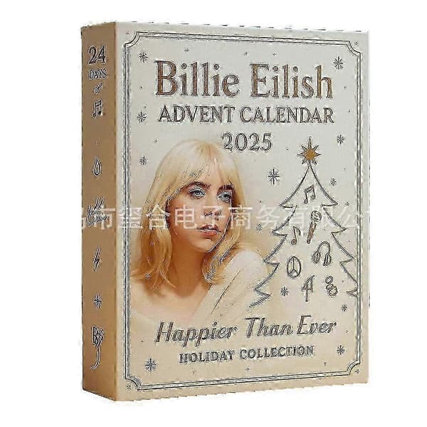 Billie Eilish 2025 Jule-adventskalender kreativ blind box 2D akrylpynt - DX
