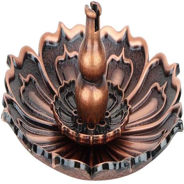 Røkelsespinneholder, Mini Lotus Røkelsesbrenner Base med D