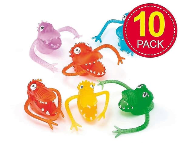 Monsterfingerdockor - Set om 10, dockor för barn, perfekt för kalaspåsar och barnpresenter