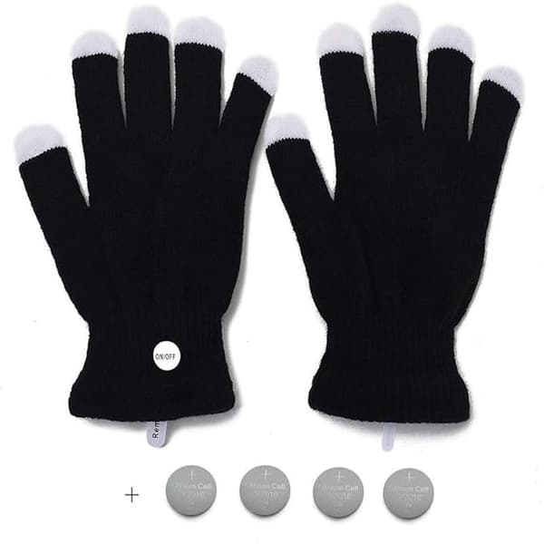 7 farver lysshow LED Handsker Rave Lys Finger Belysning Blinkende Glød Vanter