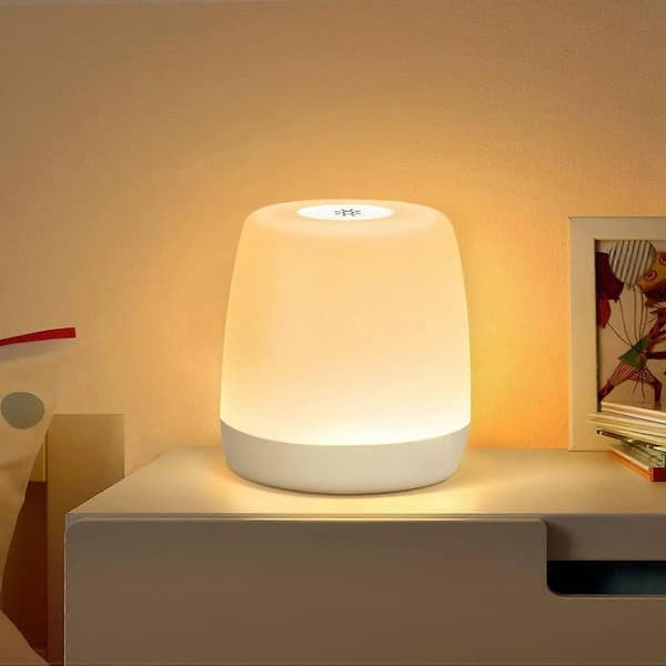 Baby Touch Night Light Bedside Lamp Dimmable Nightlight, LED Children with Timer & RGB Change & Memory, USB Rechargeable