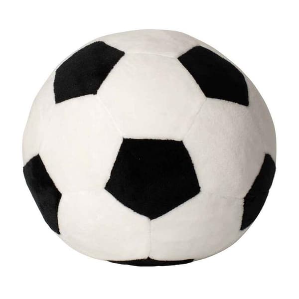 Mumbles Zippie Jalkapallo Pehmolelu One Size Valkoinen/Musta White/Black One Size