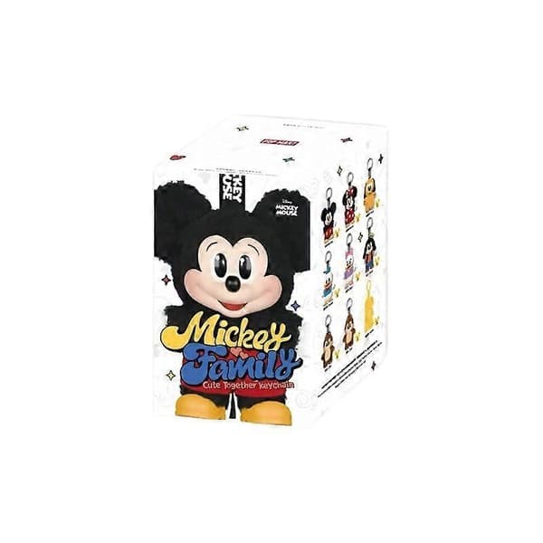 Mickey Mouse Familie Søde Sammen Serie Trendy Blind Box Legetøjsfigurer