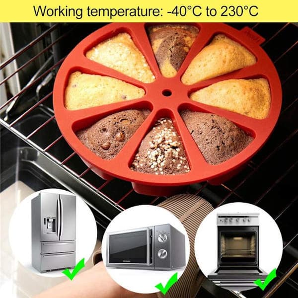 2 Silikonformer for Baking, Trekantet Kakeform