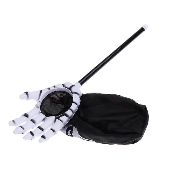 Halloween-karkkipussit pitkällä kahvalla, musta