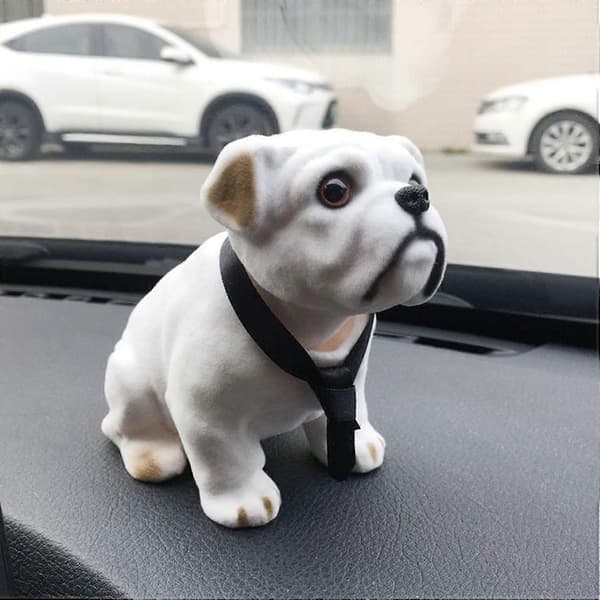 Söt bobblehead hund bilprydnad