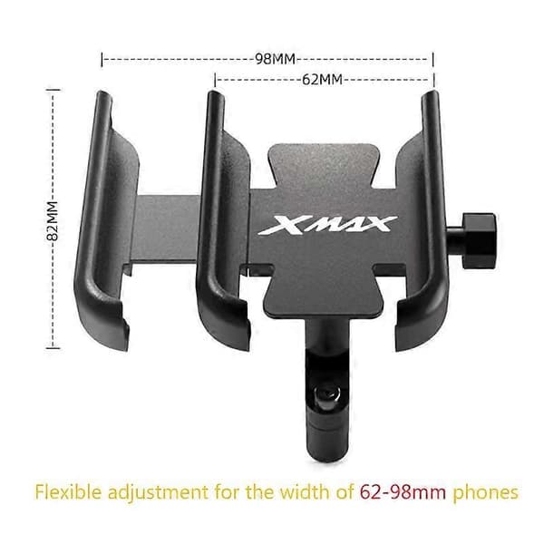 For Yamaha Xmax300 Xmax400 Xmax125 Xmax250 Motorcycle Accessories Handlebar Mobile Phone Holder GPS Stand Handlebar Silver