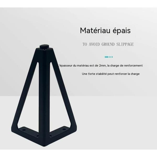 4-pak sorte metalmøbelben, 15 cm, til møbler, skabe, sofaer, andre møbelben (15 cm, lys sort) -- WELLNGS