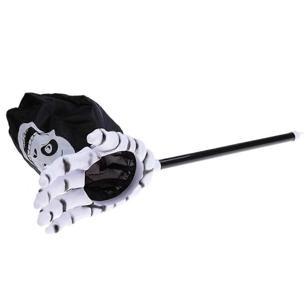 Halloween-karkkipussit pitkällä kahvalla, musta