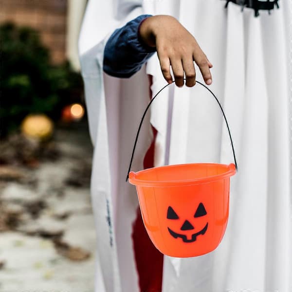 Halloween fest opbevaringstønde slikspand til opbevaring 2 stk.