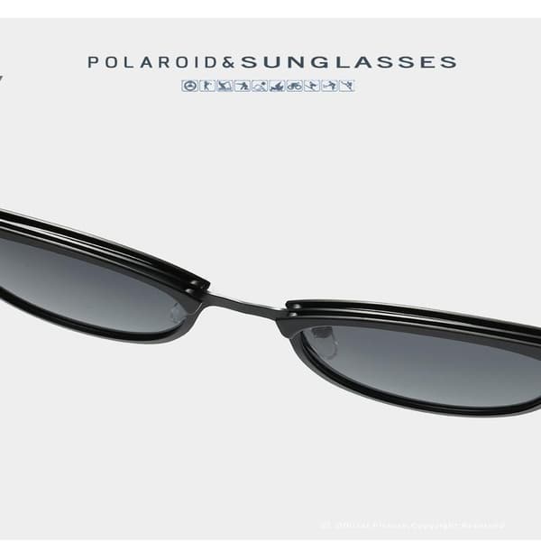 Polarisoidut aurinkolasit UV400 Musta/Harmaa