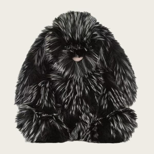 Jellycat Musta Pitkäkarvainen Pupu 51cm