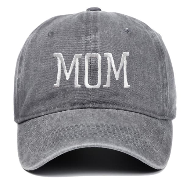 Justerbar caps baseballcaps Mammacaps grå mamma mom