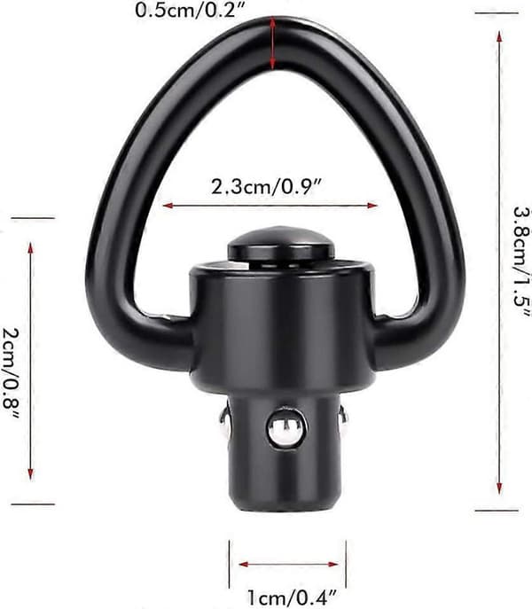 QD Sling Swivels Kraftiga Snabbkopplingsset (1.25\", 4-pack)
