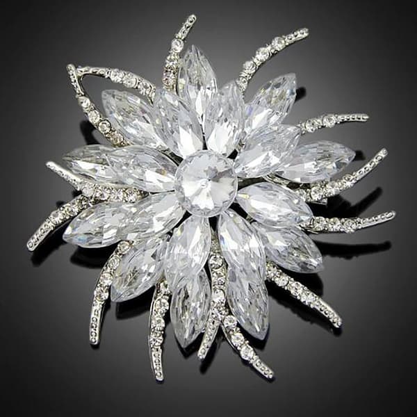 8-pakning Servietringer, Glitrende Lotusblomster Strass Bordserviett_jar