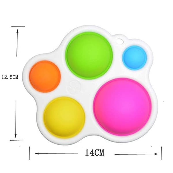 2-pakning - Enkle Dimple Pop It Fidgetleker - Leke