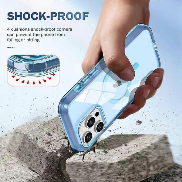 Fargerikt Magsafe Magnetisk PC + TPU-telefondeksel for iPhone 14 Pro Max