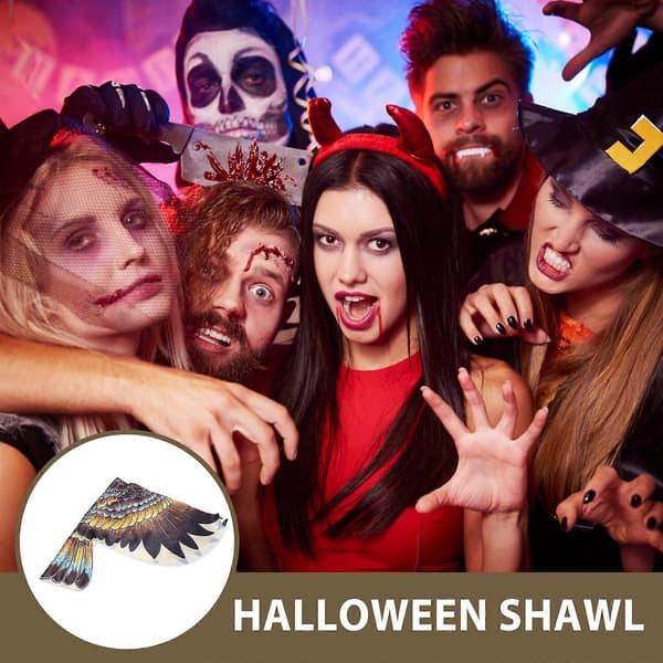 Udklædningsvinger til voksne, ørnekappe til cosplay, Halloween-fest
